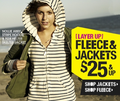 Fleece & Jackets $25 & up