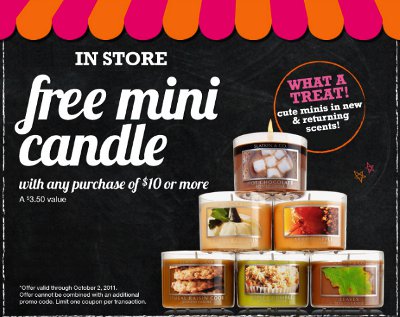 mini candle, free